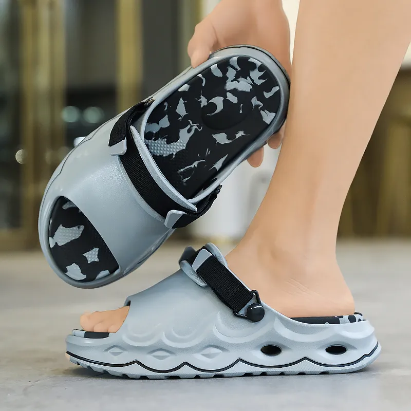 King Jinmai EVA Graffiti Slide Slippers Men's-6