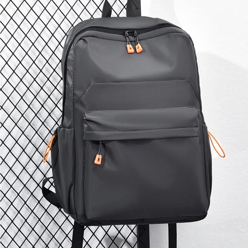 GKY Polyester Backpack Regular Men's Black/Dark Gray-16