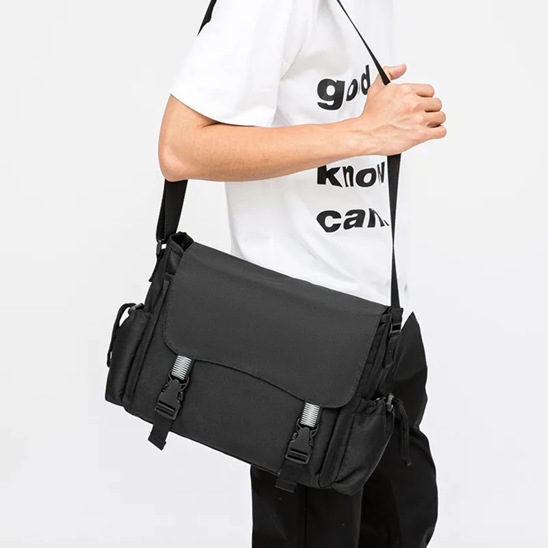 GKY Oxford Handbag, Shoulder Bag, Crossbody Bag Men's Black-8