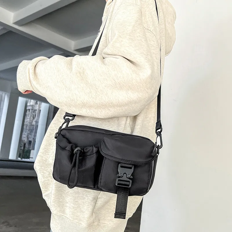 GKY Oxford Shoulder Bag, Crossbody Bag Unisex Black & Khaki & Green & Khaki-1