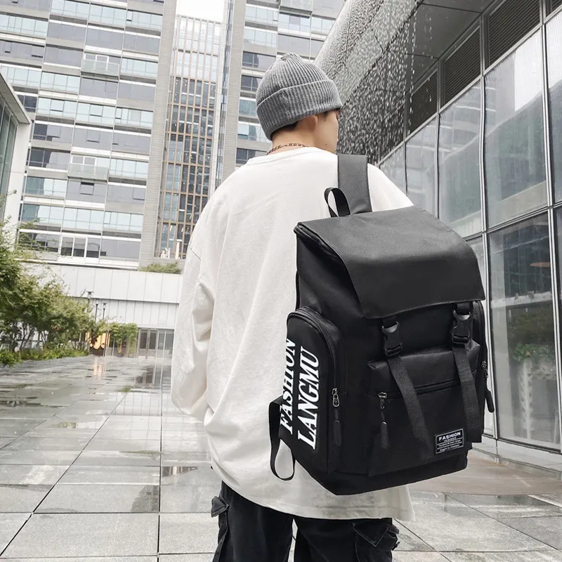 GKY Nylon Backpack Men's Gray/Black-2