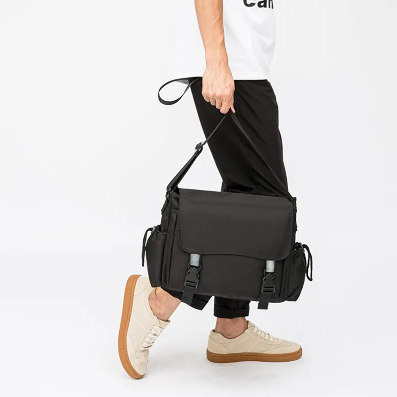 GKY Oxford Handbag, Shoulder Bag, Crossbody Bag Men's Black-6