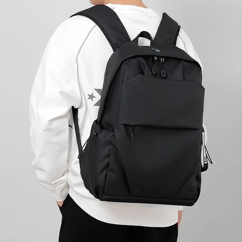 GKY Composite Cloth Backpack Regular Men's Light Gray/Dark Gray/Black-8