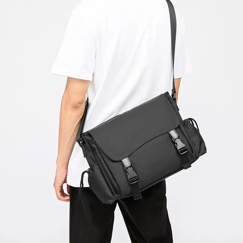 GKY Oxford Handbag, Shoulder Bag, Crossbody Bag Men's Black-5