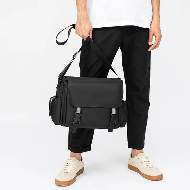 GKY Oxford Handbag, Shoulder Bag, Crossbody Bag Men's Black-7