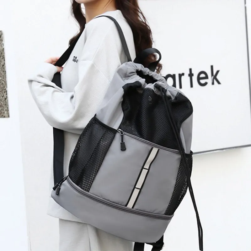 GKY Oxford Basketball Bag Backpack Regular Unisex Black/Gray/White-5