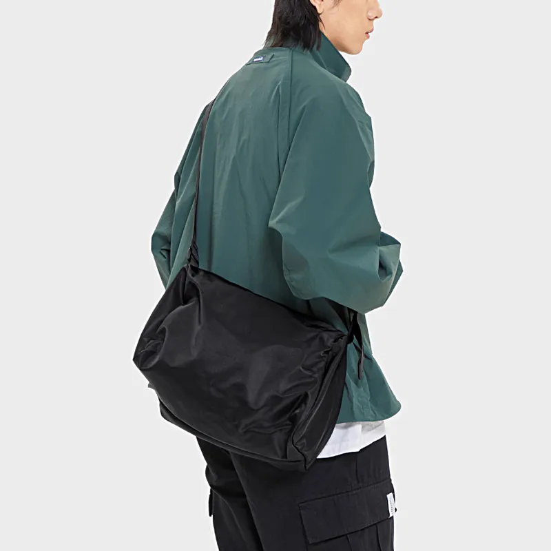GKY Nylon Shoulder Bag Medium Size Unisex Black/Blue/Green-7
