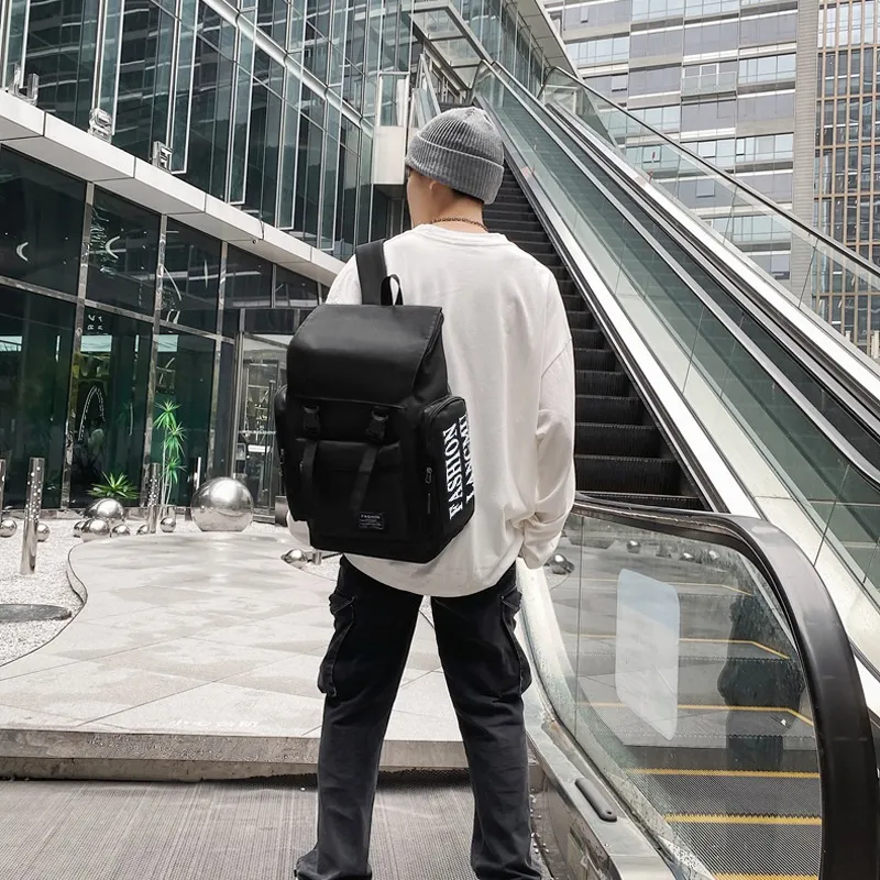 GKY Nylon Backpack Men's Gray/Black-1