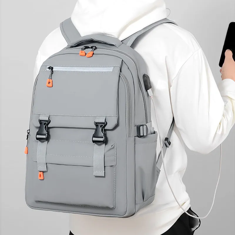 GKY Oxford Backpack Men's Black/Gray-12