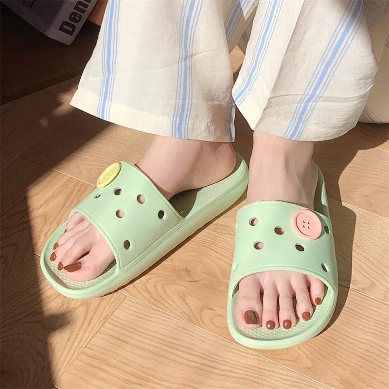 SHIGUDE Sandal Slippers Women's, Matcha Green-4