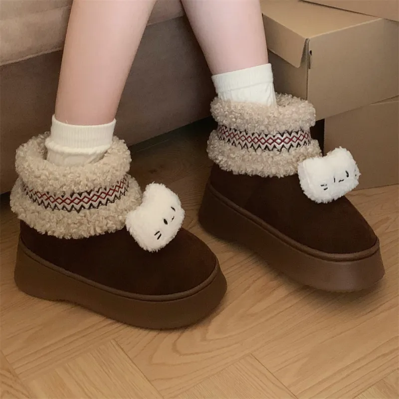 SHIGUDE Cotton Slippers Home Slippers Women's Black-16