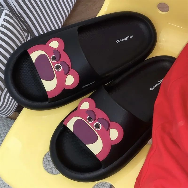 SHIGUDE x Disney Sandal Slippers Women's, Black-5