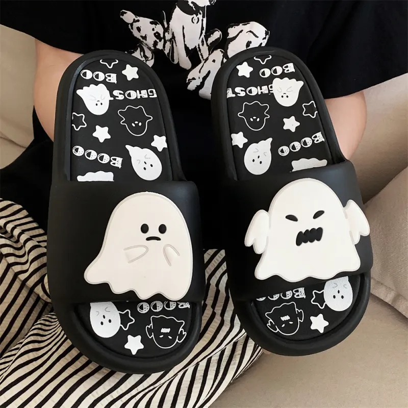 SHIGUDE Home Slippers Unisex, Black-1