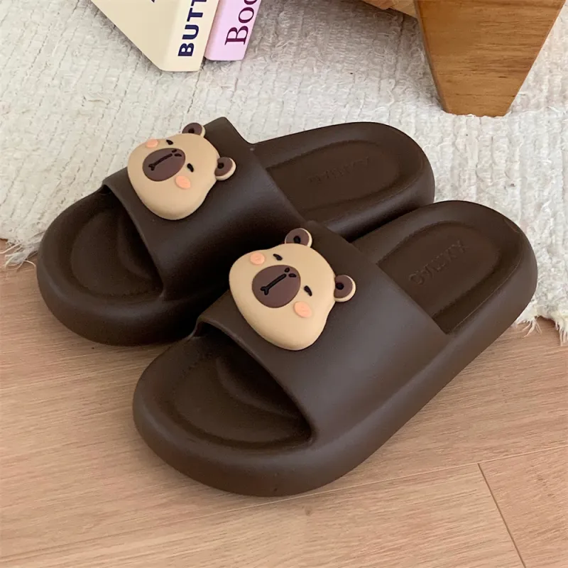 SHIGUDE Slippers Men's & Women's, Black-23