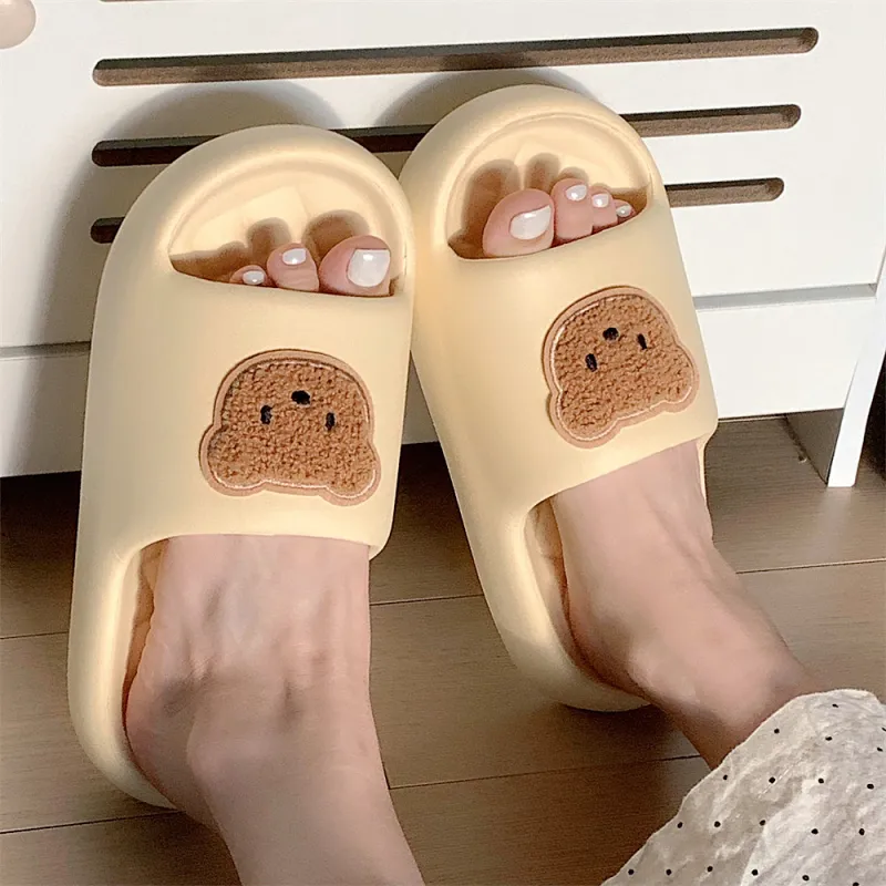 SHIGUDE Sandal Slippers Unisex, Black Brown-16