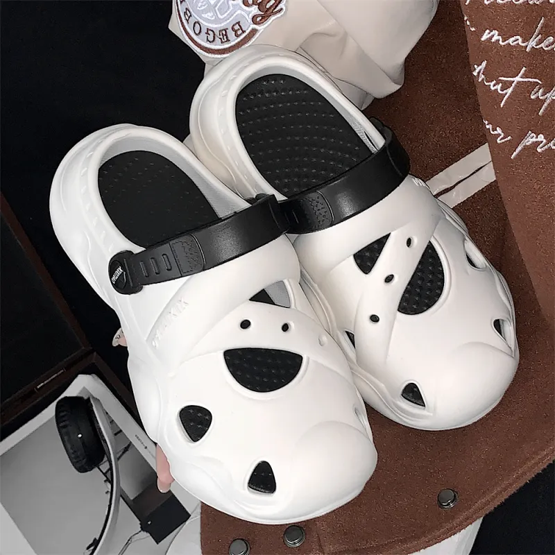 SHIGUDE Sandal Slippers Unisex, Black-20