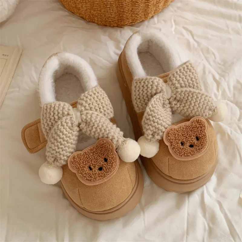 SHIGUDE Cotton Slippers Women's Pink-9