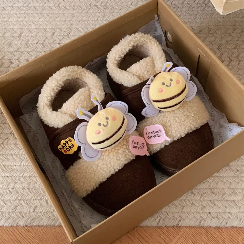 SHIGUDE Home Slippers Unisex Black/Dark Coffee/Light Brown-5