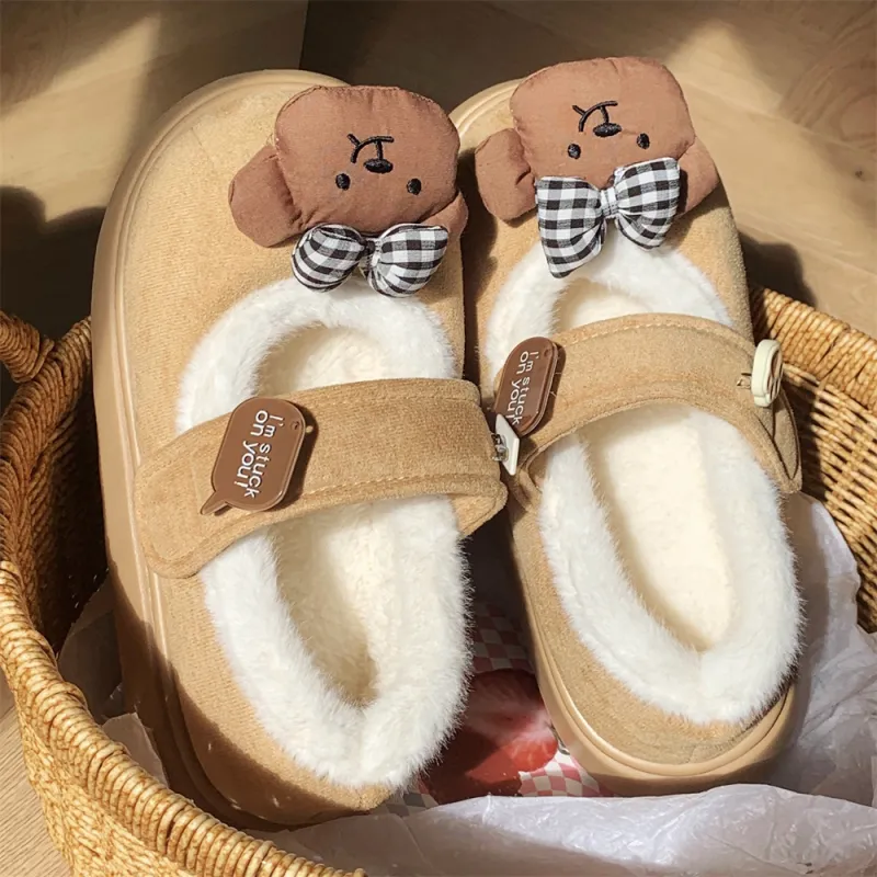 SHIGUDE Cotton Slippers Women's Pink-16