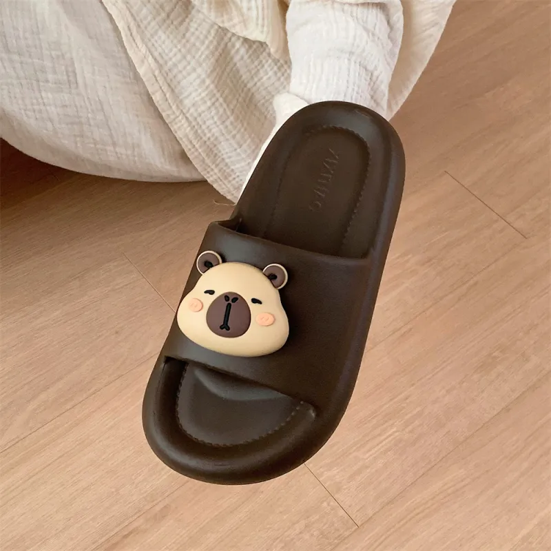 SHIGUDE Slippers Men's & Women's, Black-20