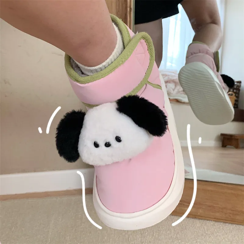 SHIGUDE Cotton Slippers Unisex Yellow-13