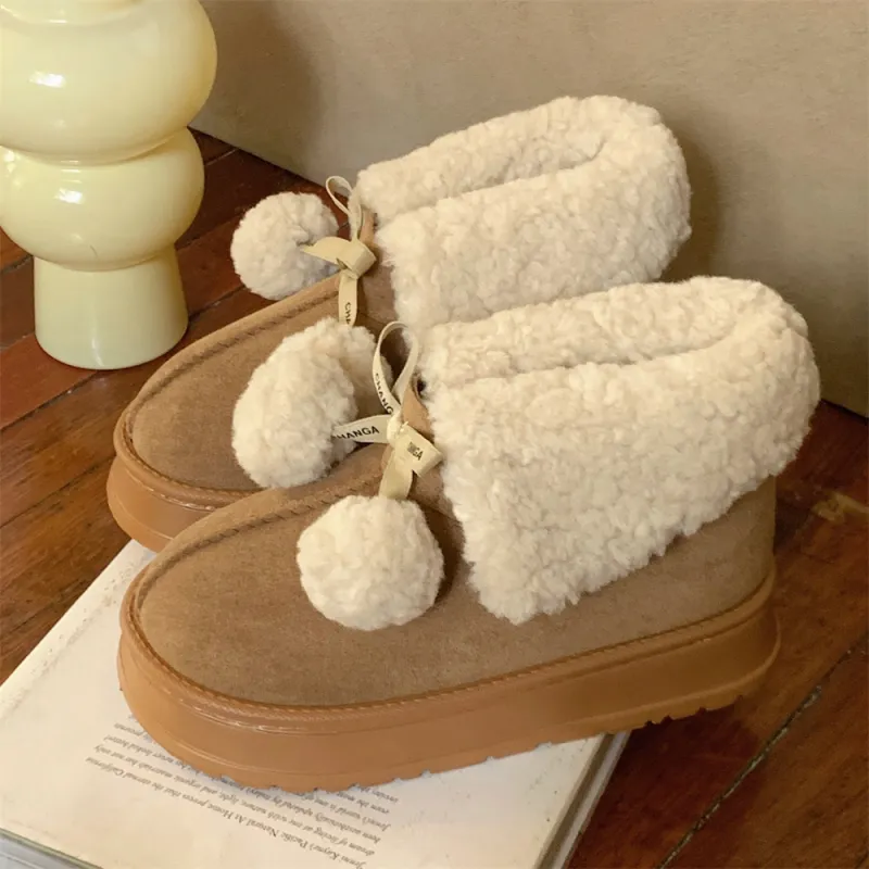SHIGUDE Cotton Slippers Women's Brown-4