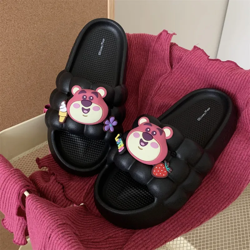 SHIGUDE x Disney Home Slippers Black, Women's-3