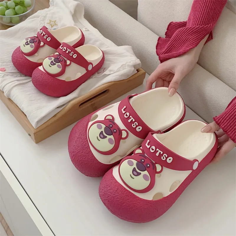 SHIGUDE Slippers Women's, Rose Red-6
