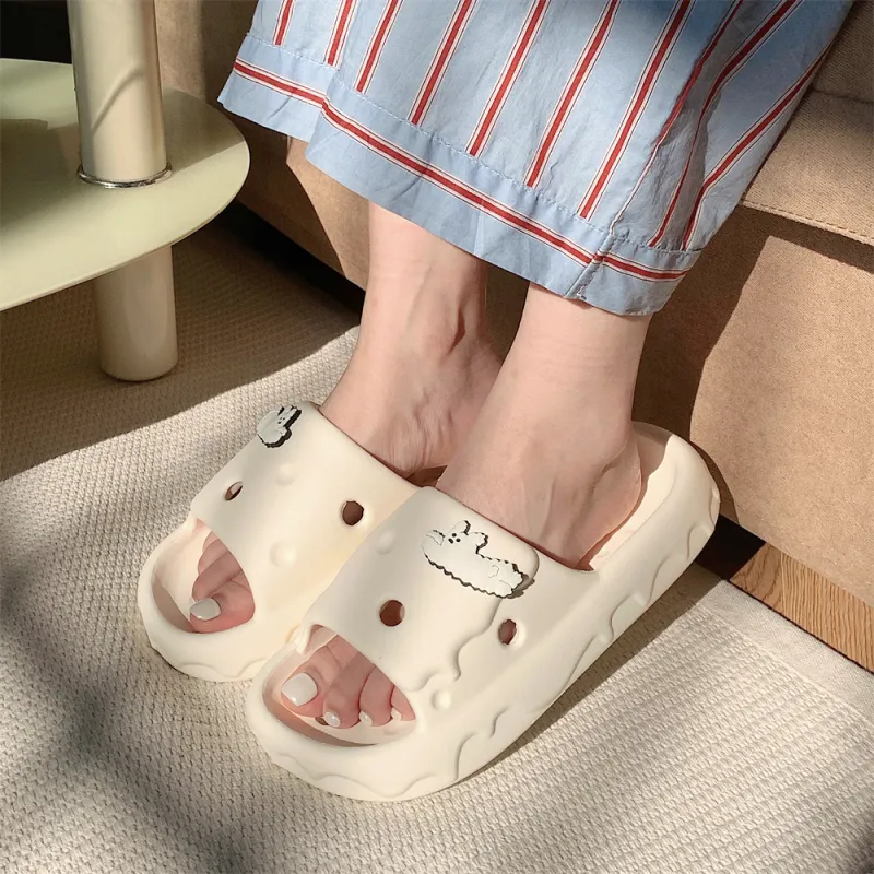 SHIGUDE Home Slippers Unisex, Light Yellow-11
