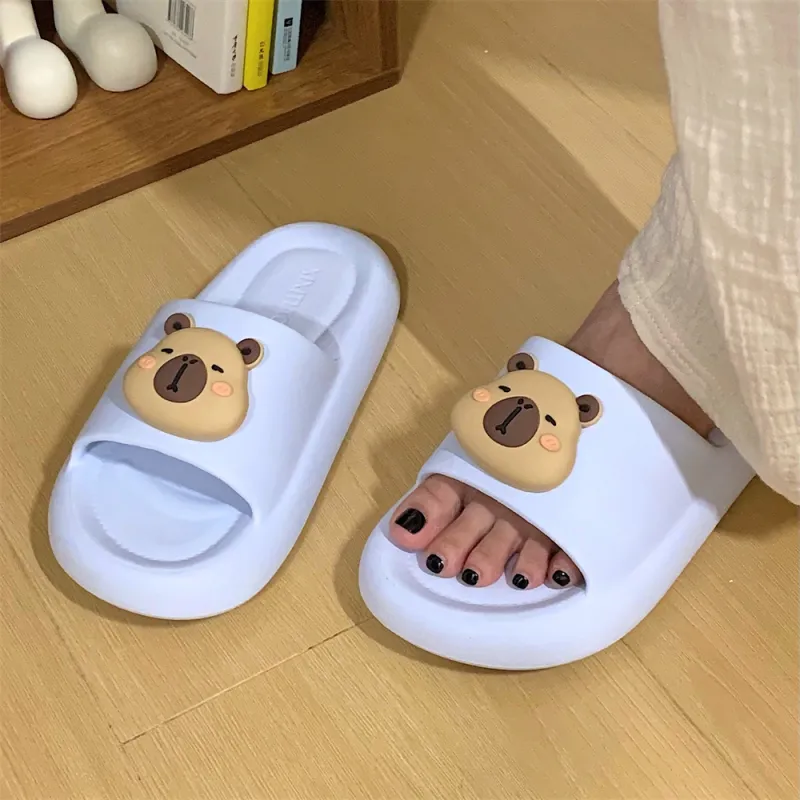 SHIGUDE Slippers Men's & Women's, Black-15