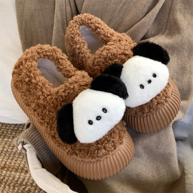 SHIGUDE Cotton Home Slippers Women's Khaki-9