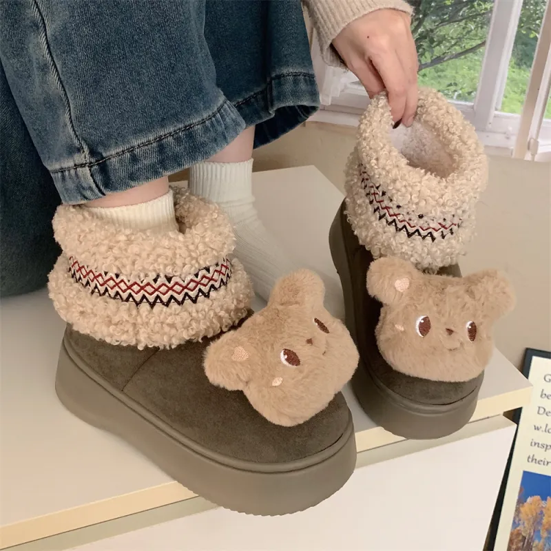 SHIGUDE Cotton Slippers Women's Black-22