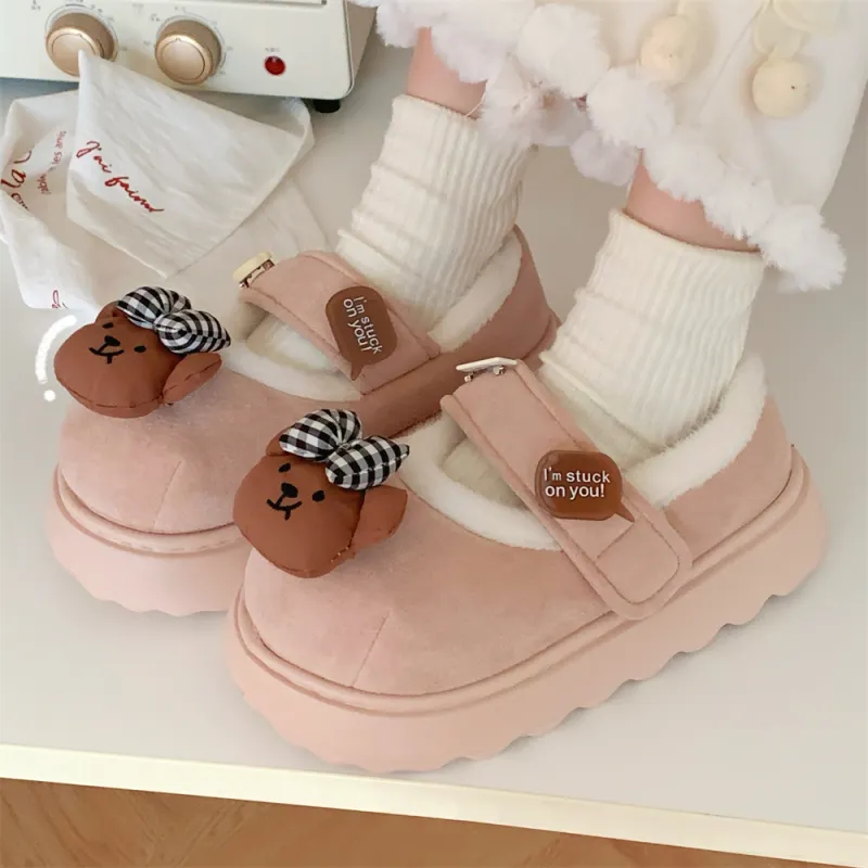SHIGUDE Cotton Slippers Women's Pink-5