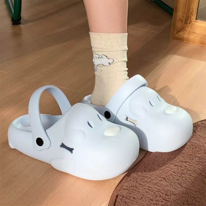 SHIGUDE Slippers Women's, White-23