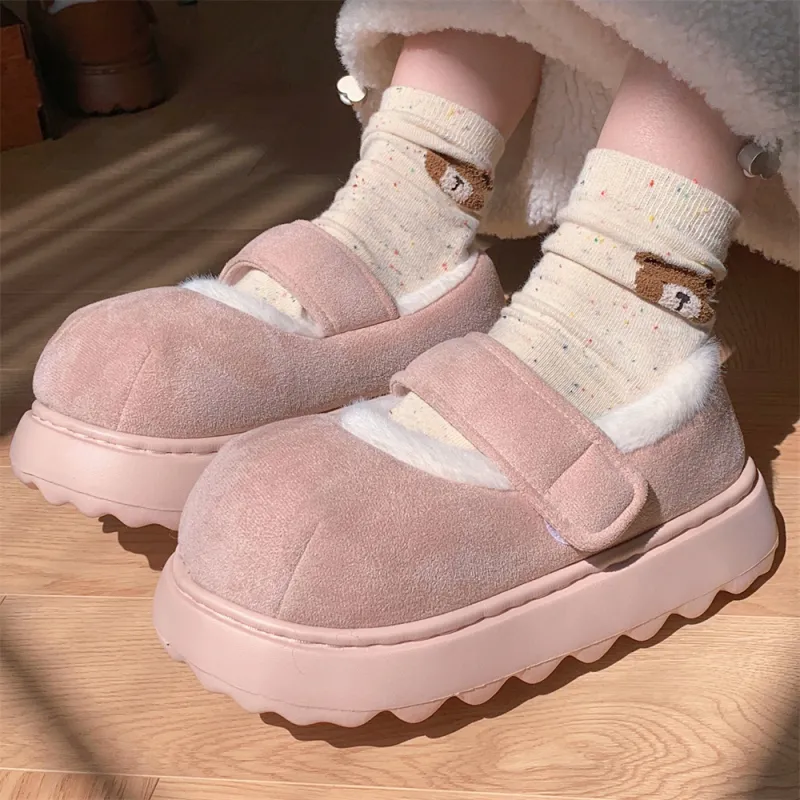 SHIGUDE Cotton Home Slippers Women's Light Khaki-20