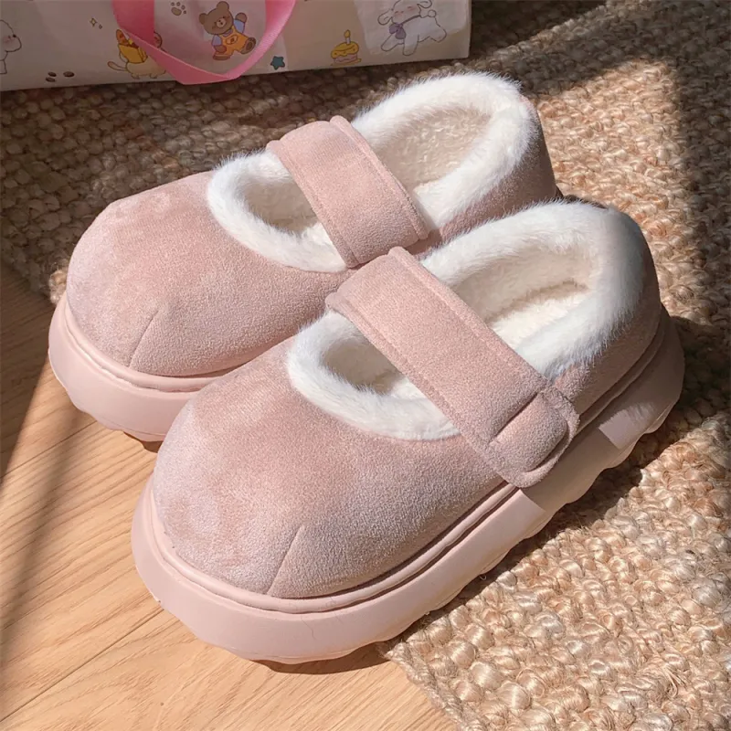 SHIGUDE Cotton Home Slippers Women's Light Khaki-22