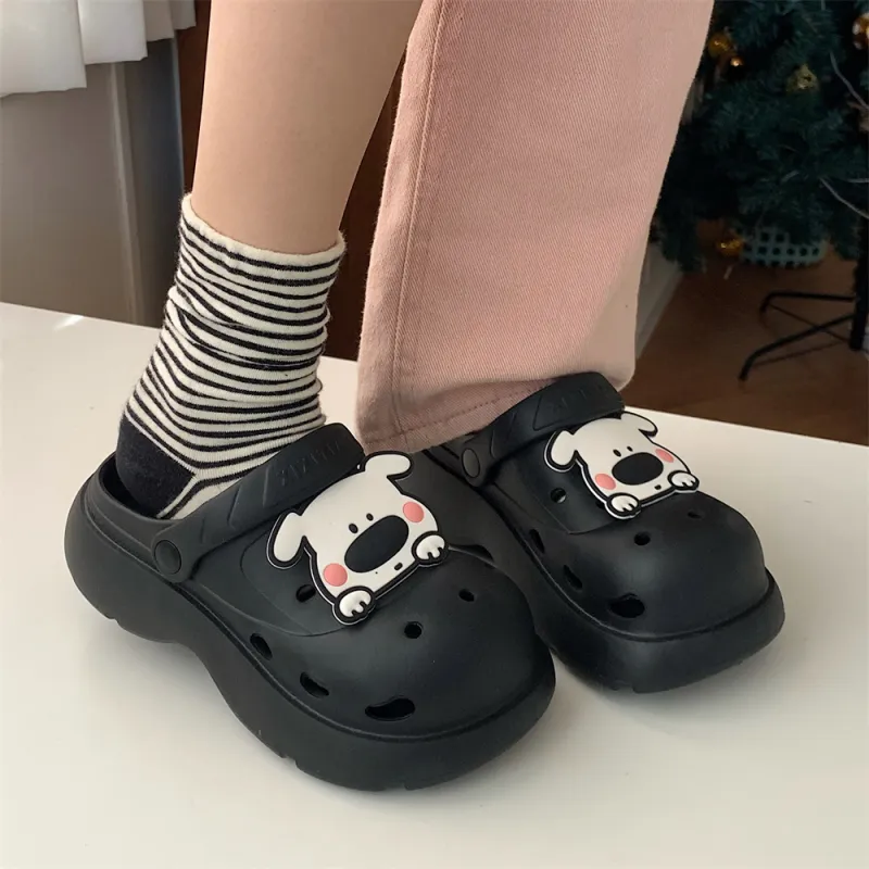 SHIGUDE Home Slippers Women's, Black-2