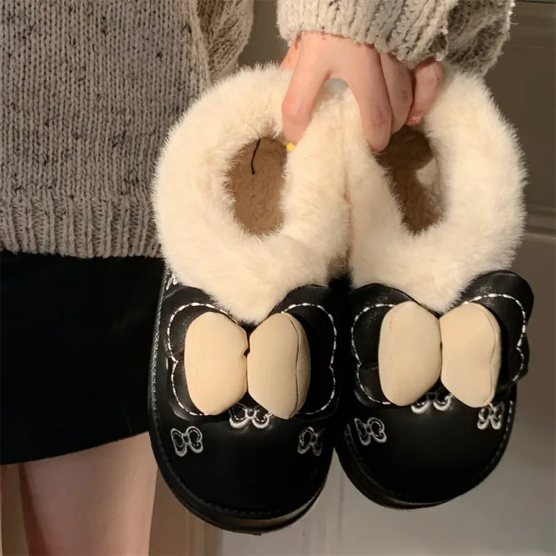 SHIGUDE Cotton Slippers Women's Ecru-9