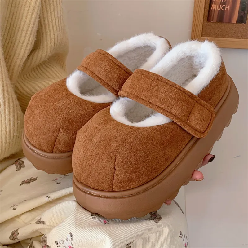 SHIGUDE Cotton Home Slippers Women's Light Khaki-9
