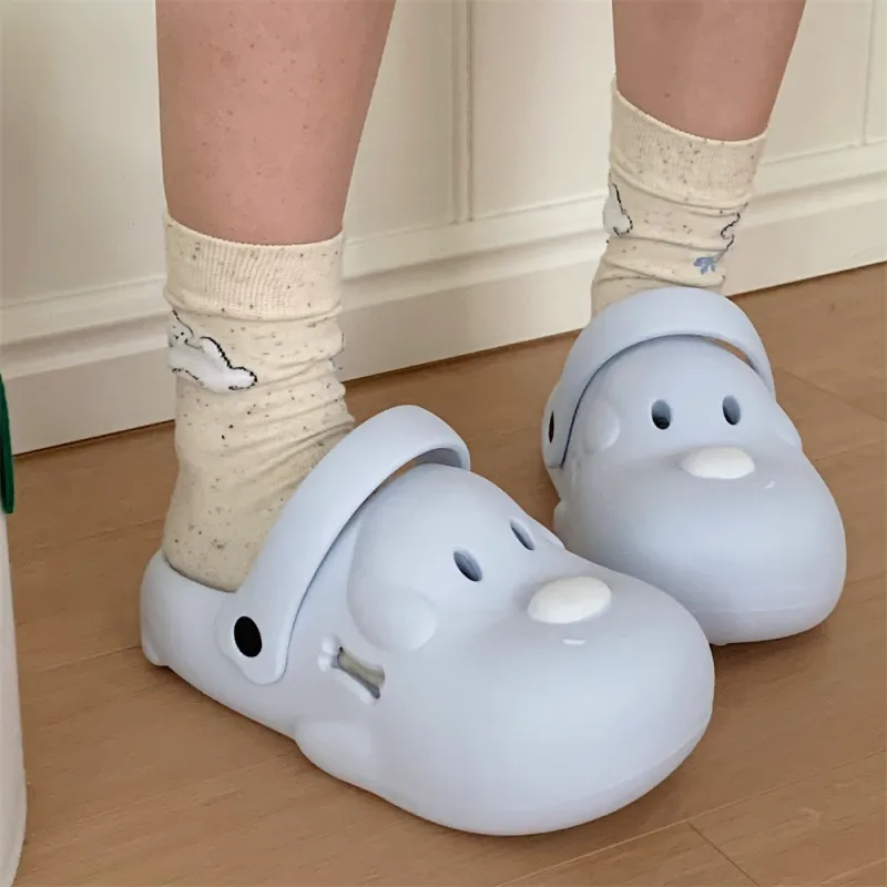 SHIGUDE Slippers Women's, White-20