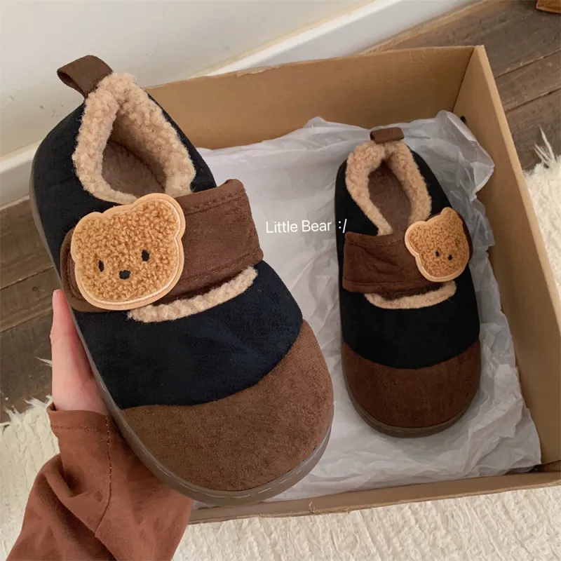 SHIGUDE Cotton Slippers Unisex Light Brown-36