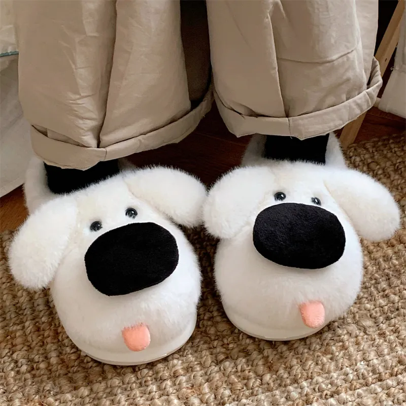 SHIGUDE Cotton Slippers Unisex Brown-10