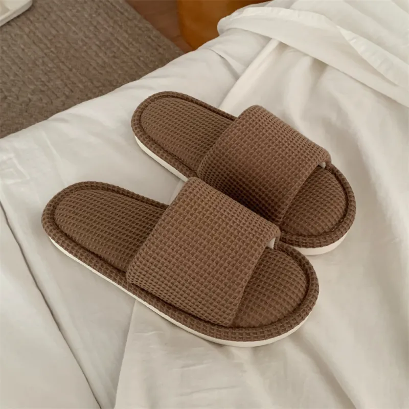 SHIGUDE Home Slippers Unisex, Brown-6