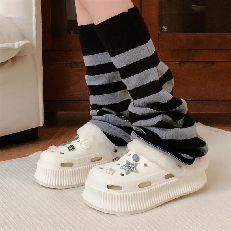 SHIGUDE Cotton Slippers Women's Cream White-4