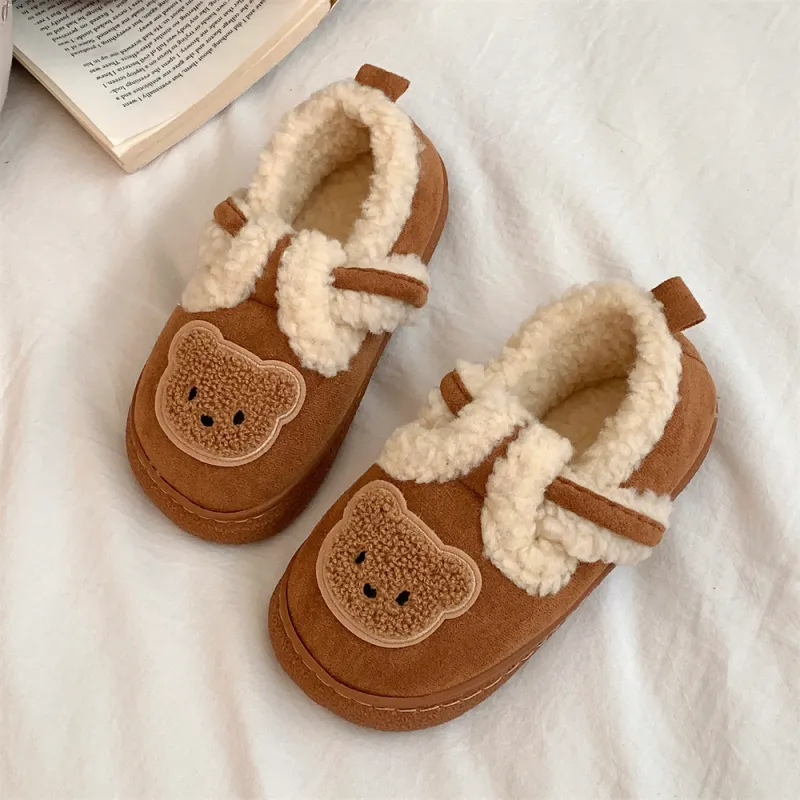 SHIGUDE Cotton Slippers Unisex Black-8