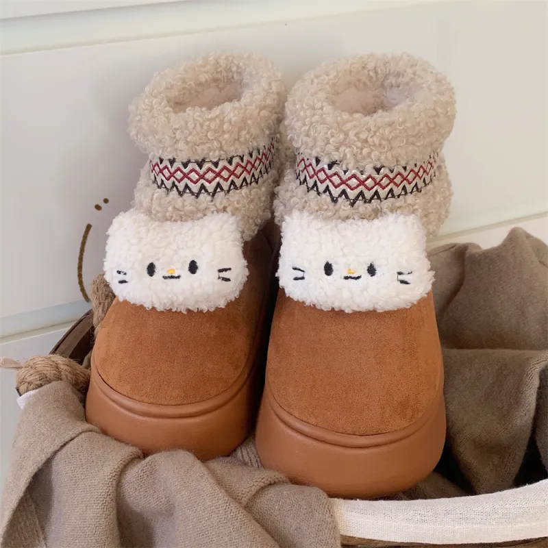 SHIGUDE Cotton Slippers Home Slippers Women's Black-10