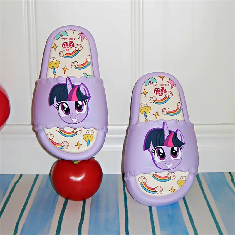SHIGUDE x MY LITTLE PONY Home Slippers Women's, Purple-2