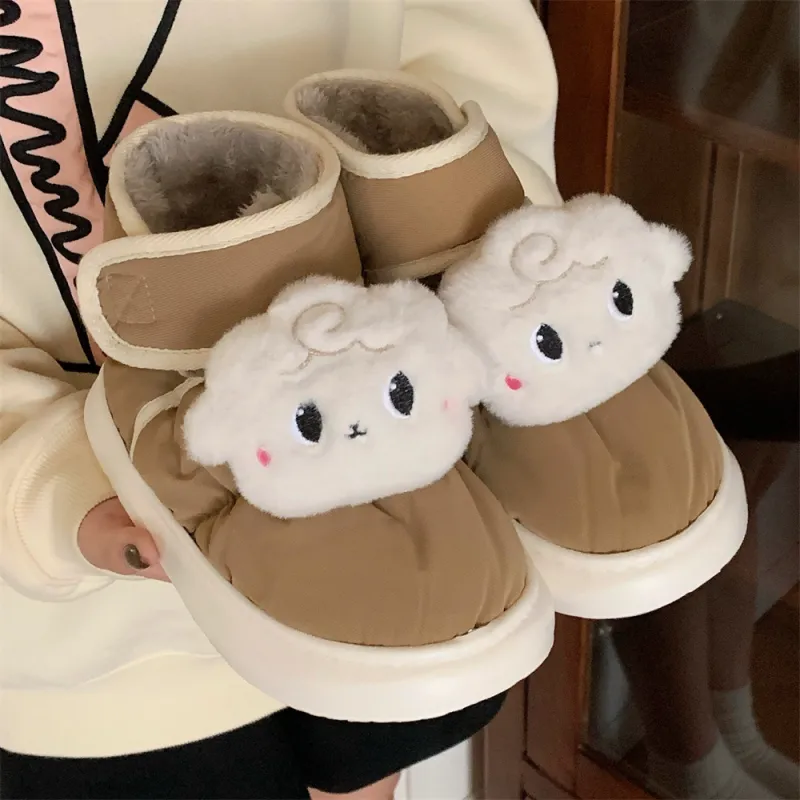SHIGUDE Cotton Slippers Unisex Yellow-19