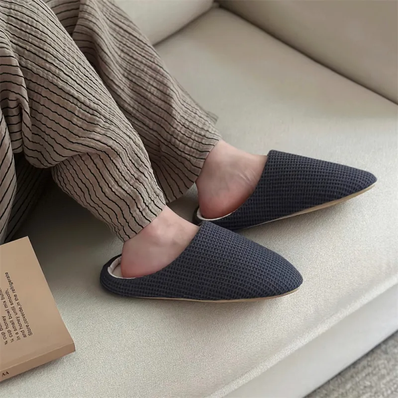 SHIGUDE Home Slippers Unisex, Gray-1