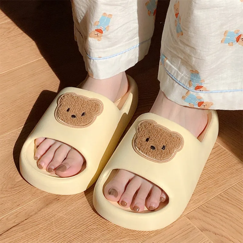 SHIGUDE Sandal Slippers Unisex, Black Brown-14
